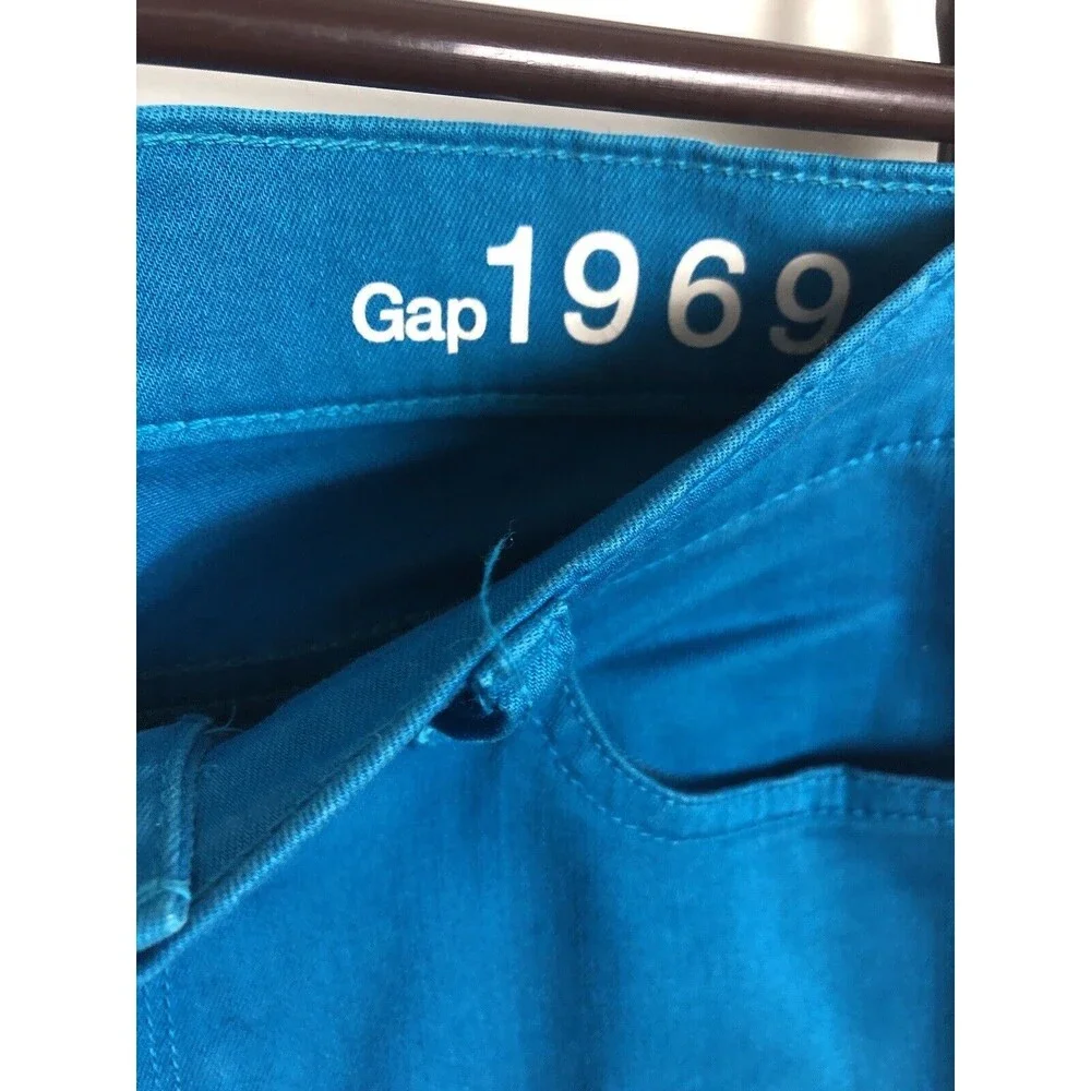 Gap 1969 Bright Blue Inseam Zip Legging Jean Women's Size 26/2
